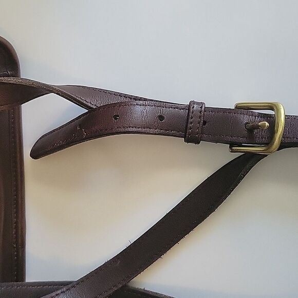 Coach 9791 Vintage Brown Leather Daypack Backpack Flaw - Picture 7 of 17